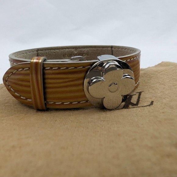 Louis Vuitton LV Brown Epi Fleur Good Luck Flower Bracelet Lucky - Millenium - Picture 2 of 7